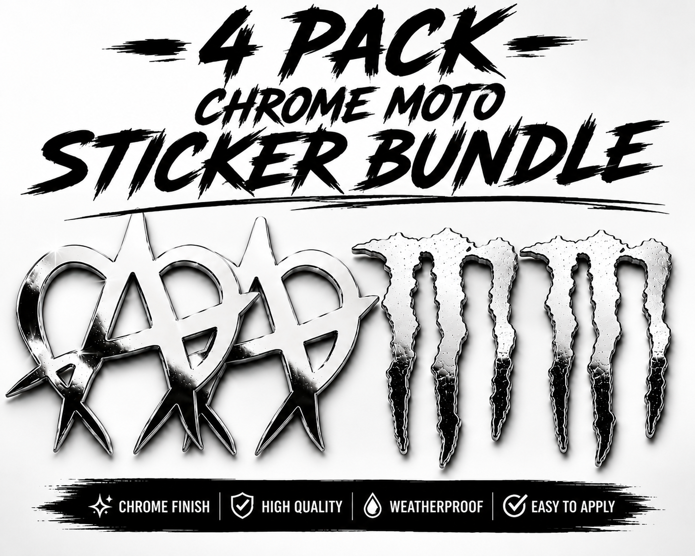 Moto-Sticker Bundle (CHROME)